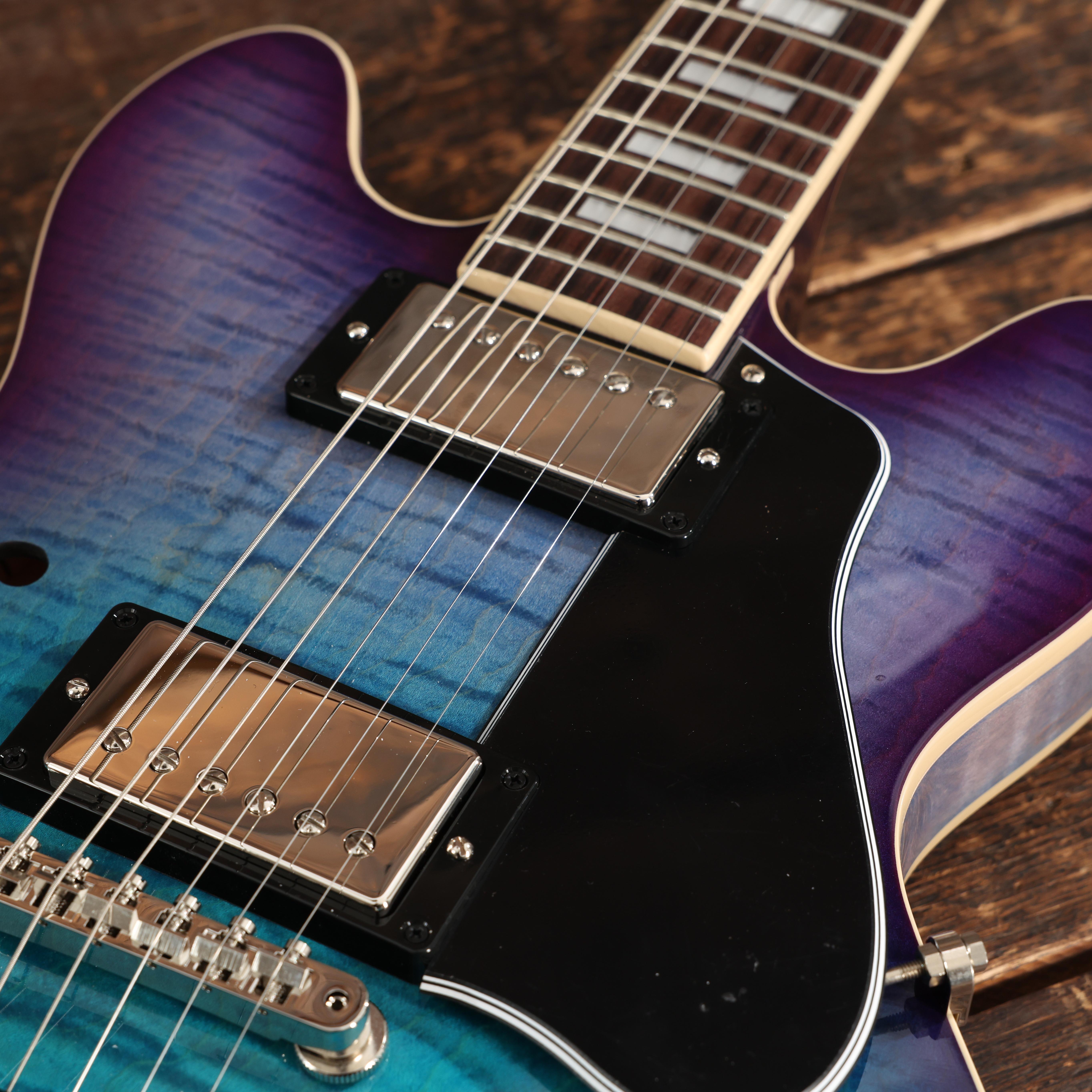 Gibson ES-339 Figured Semi Hollow Electric Guitar in Blueberry